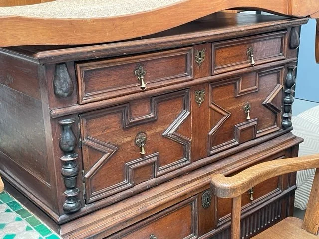 Jacobean Revival Cabinet on Stand 19th Century