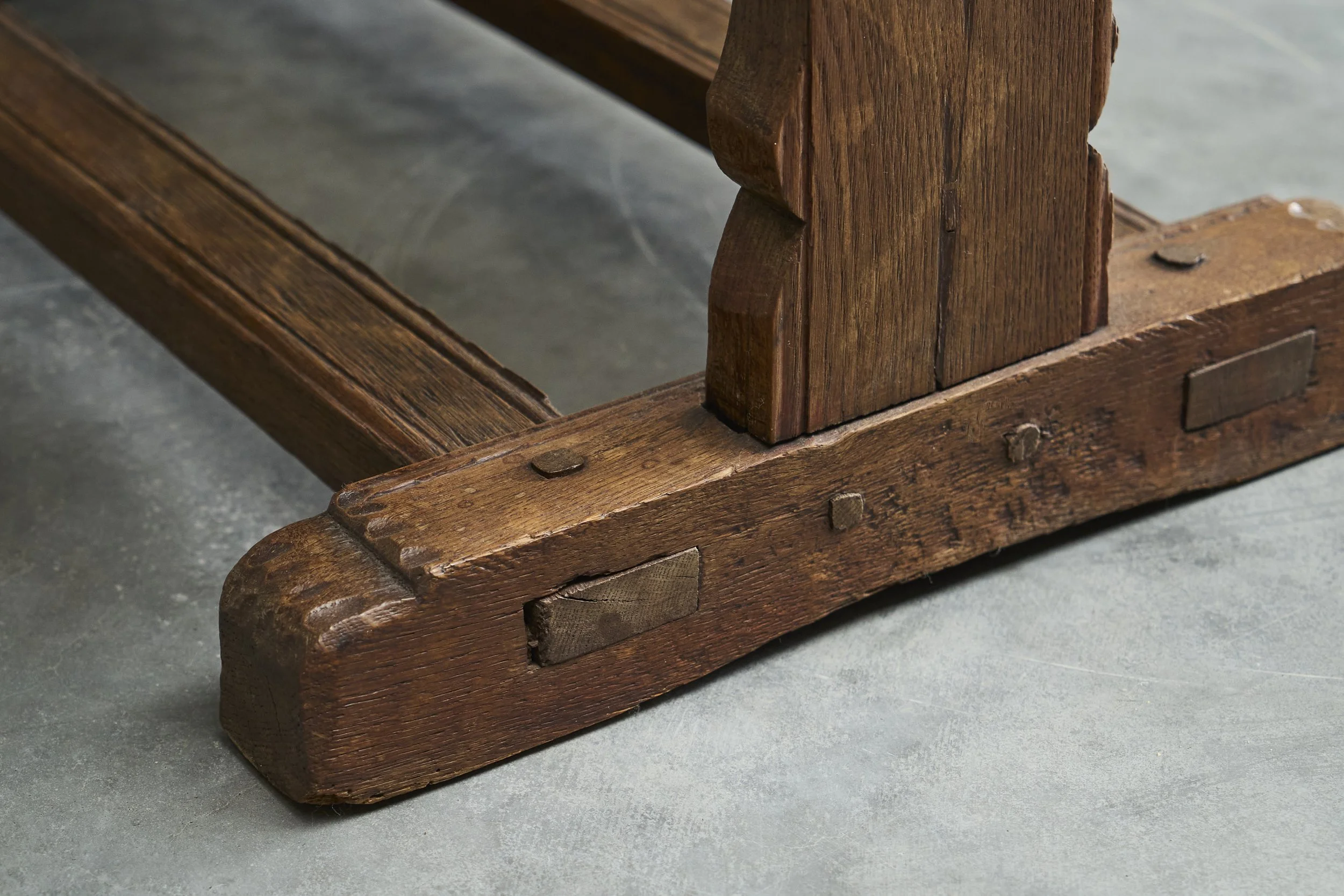 Antique Trestle Side Coffee Table 10.jpg