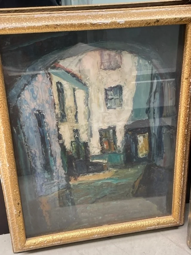 Oil Painting Vlaeykensgang Antwerp