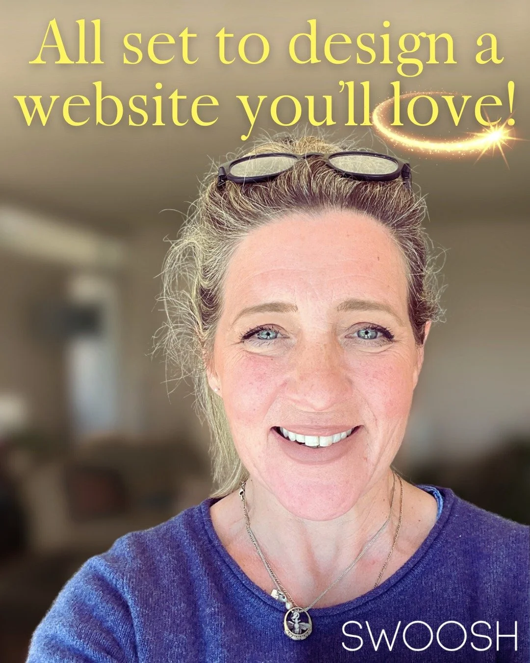 Ugh. Trying to 'post consistently', 'show up on my socials', 'be authentic' etc. Not easy for someone like me who is very much a behind-the-scenes kinda person.
Anyhoo - here I am, the face of SWOOSH (with only a smidge 🤏 of a touch-up. Honest) read