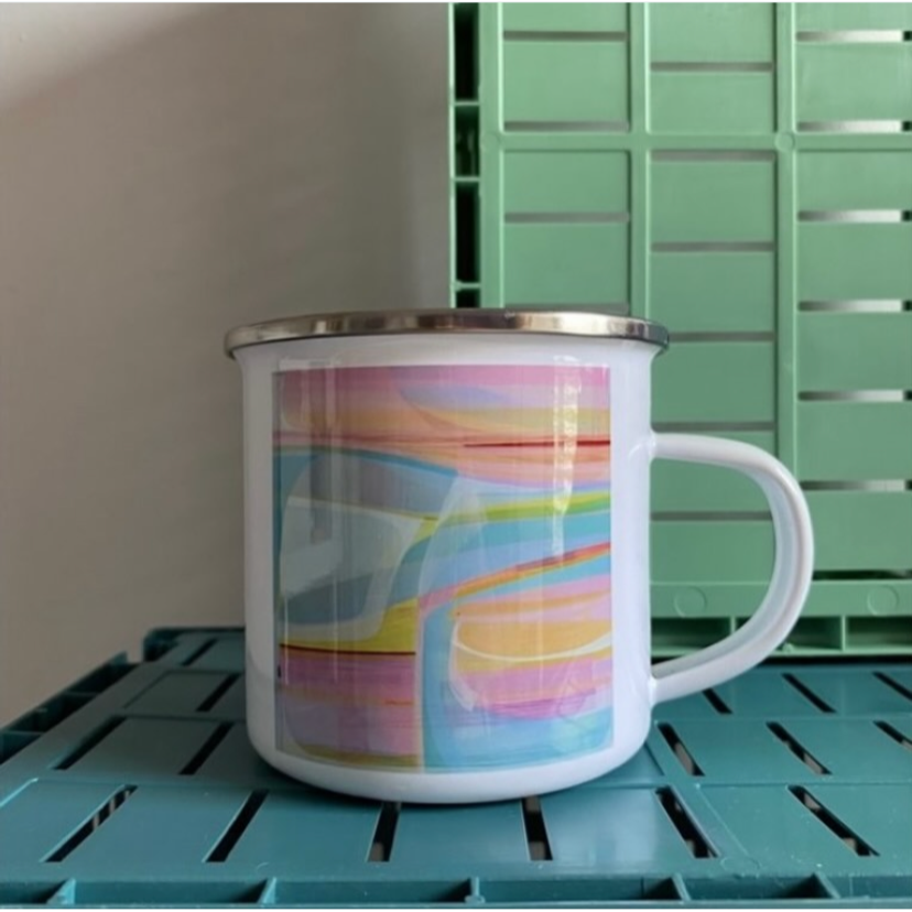 10oz Enamel Mug - Summer Romance