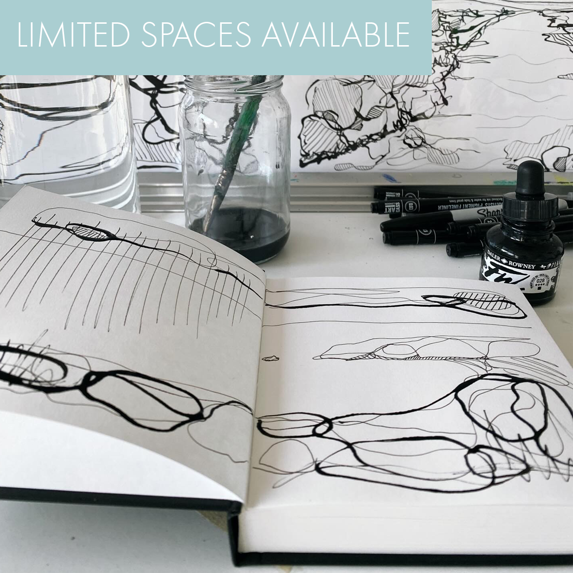 Line + Flow: Expressive mark + movement in-person workshop - Saturday 9th May 2026