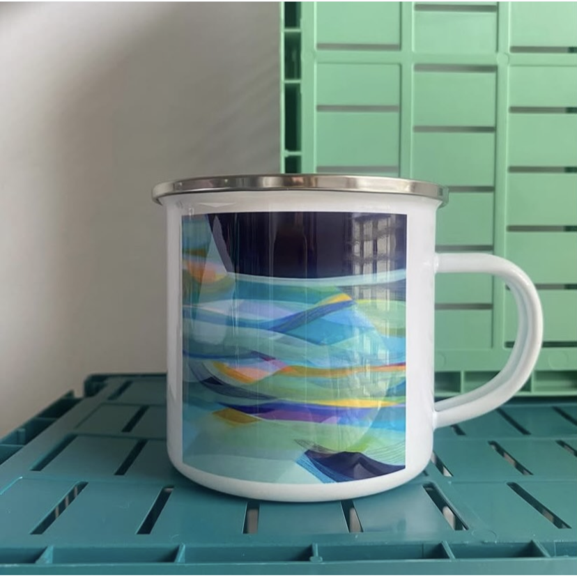 10oz Enamel Mug - Silver Lining