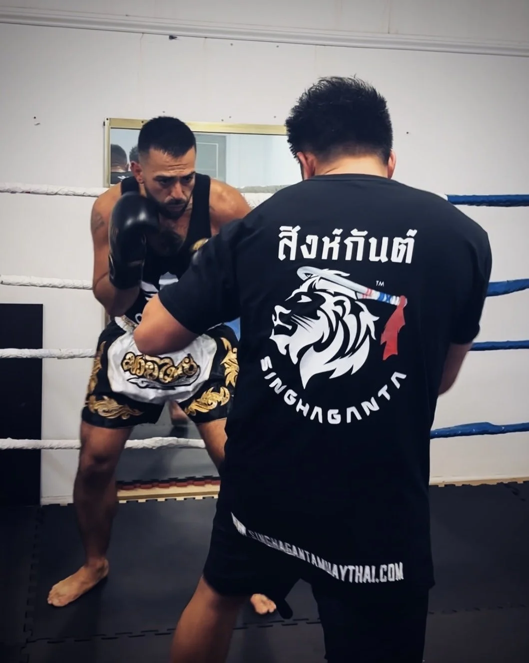 Boxing class at Singhaganta