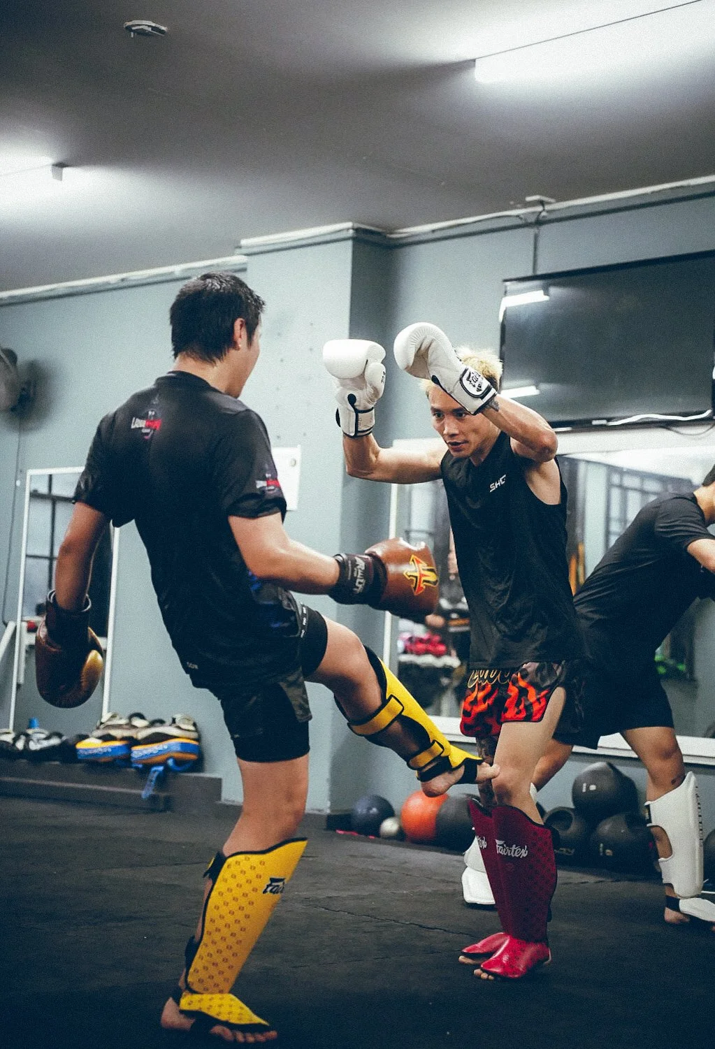 Clinching and sparring training