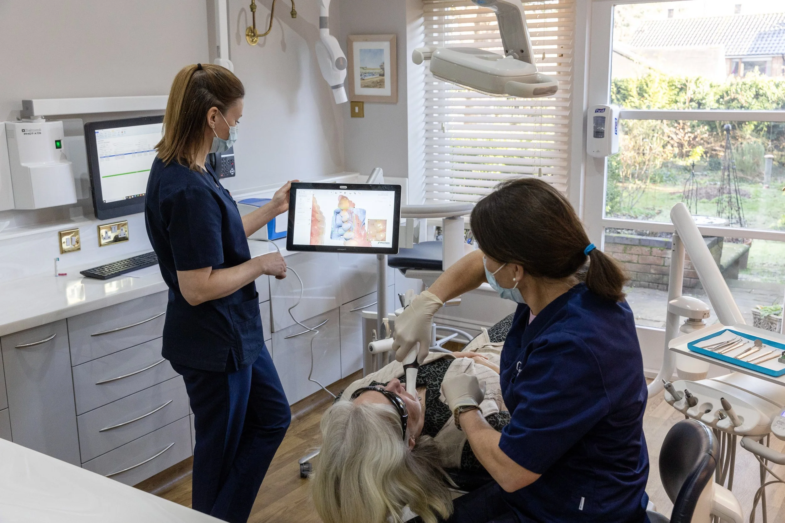 Image showing patient having a 3D scan