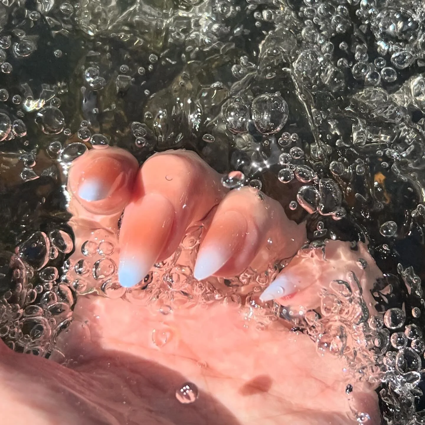 &ldquo;Cornflower&rdquo; #pressonnails #nailsnailsnails #nailsofinstagram #ombre #instanails