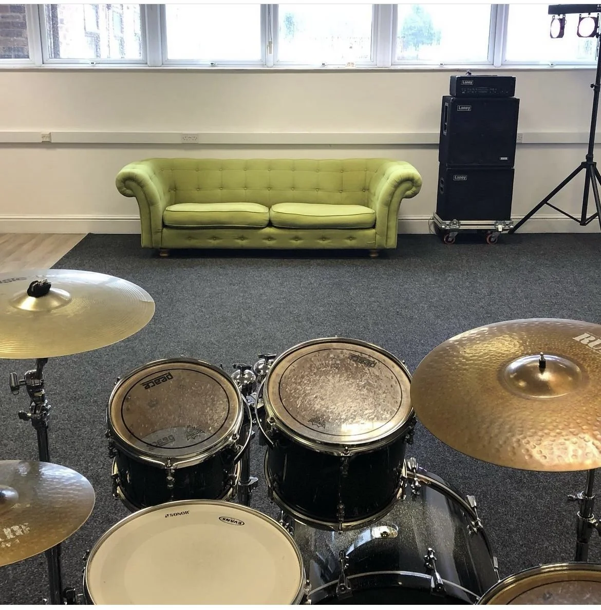 Band rehearsal room in Stoke-on-Trent at Staffordshire Music Hub