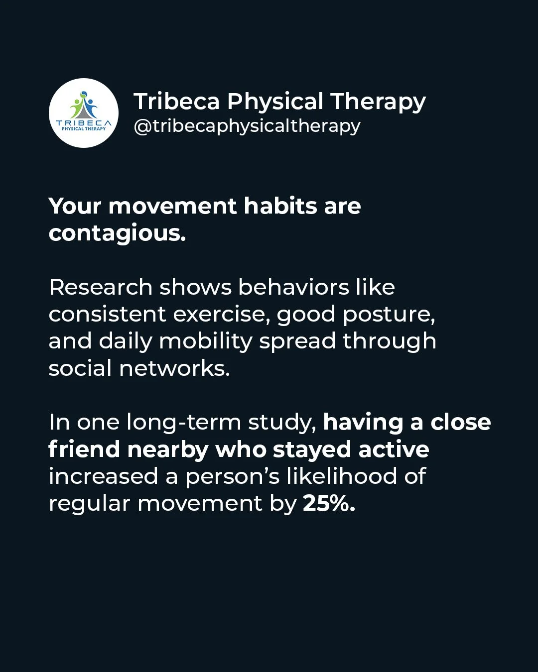 Who you surround yourself with shapes how you move. 💪

Stay close to people who push you to show up, move better, and stay consistent. The right circle makes healthy habits stick. 💯

#MovementMatters #StayActive #HealthyHabits #WellnessCircle #Trib