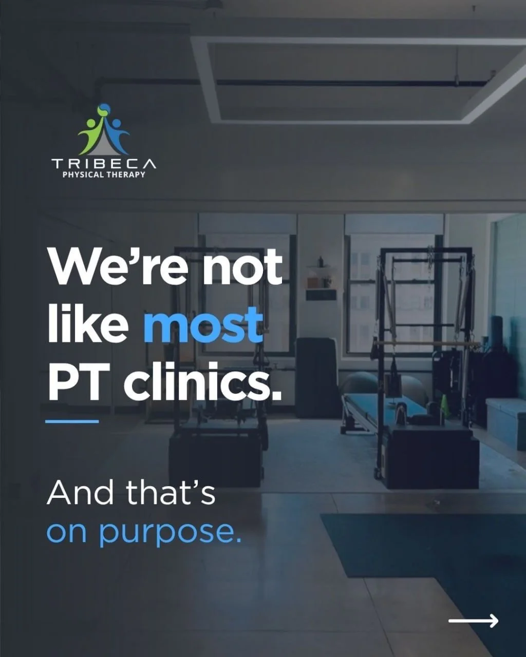 We do things differently at Tribeca Physical Therapy &mdash; on purpose. ⚡️

Real one-on-one care. No rushing. No handoffs. Just focused time to actually solve the problem.

That&rsquo;s how our patients get better, longer-lasting results and feel tr