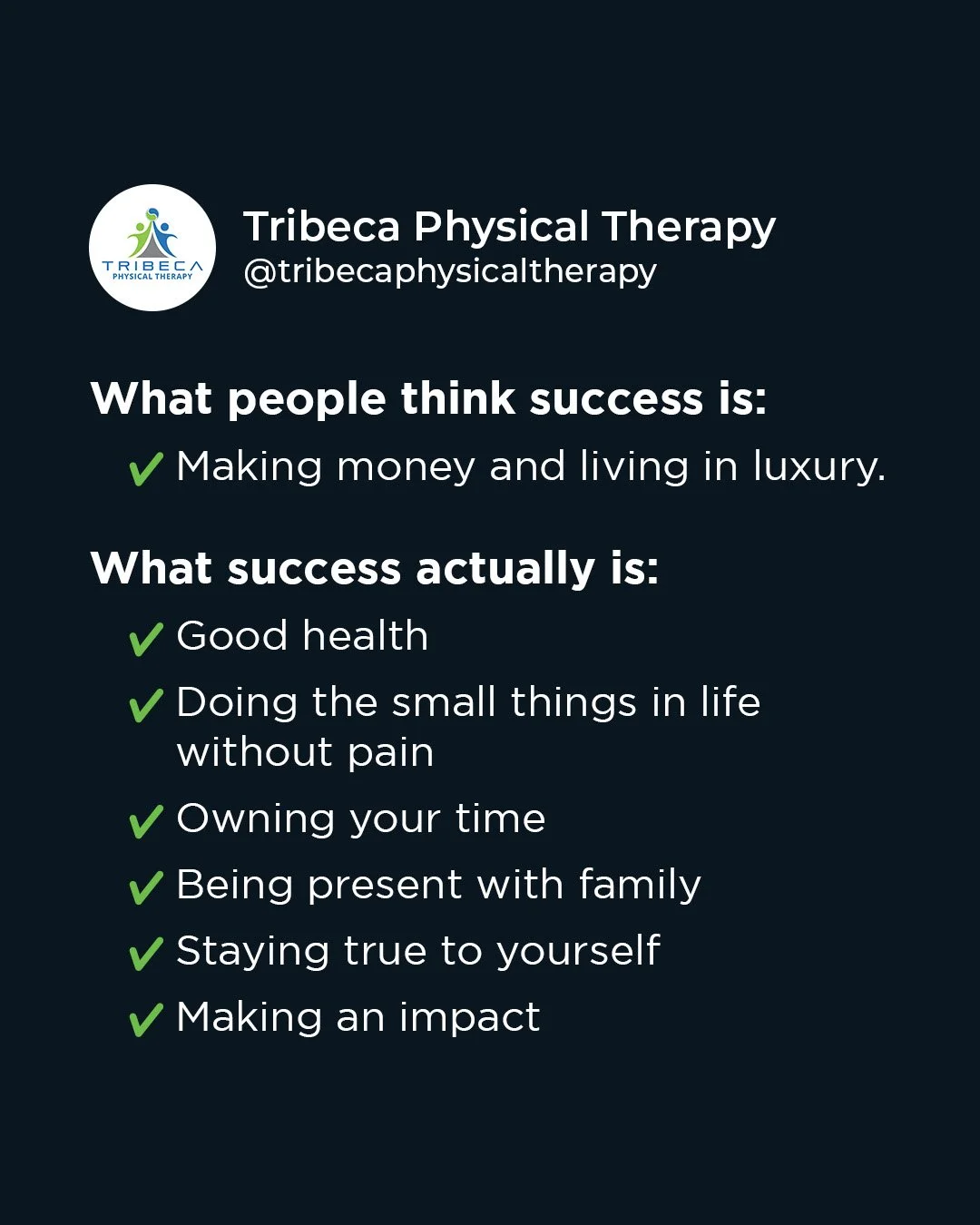 We chase the wrong definition of success for far too long. 

The real win isn&rsquo;t what you own or how impressive your lifestyle looks from the outside. 
It&rsquo;s the quiet things that actually matter &mdash; the freedom to live without constant