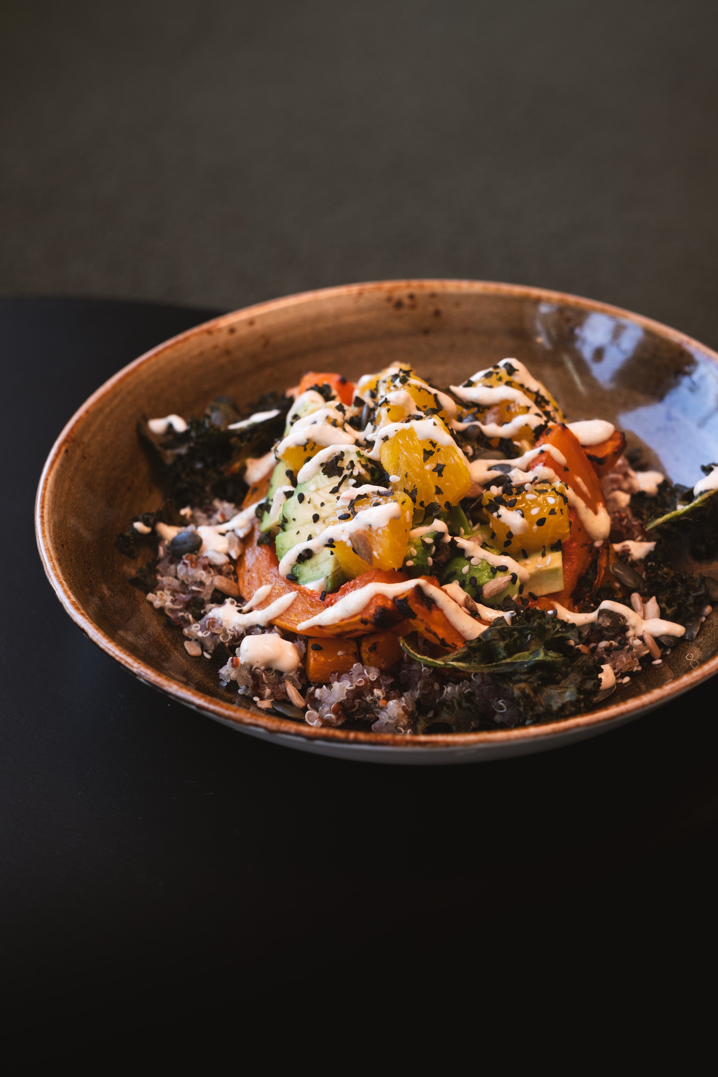 ENSALADA CALABAZA Y KALE