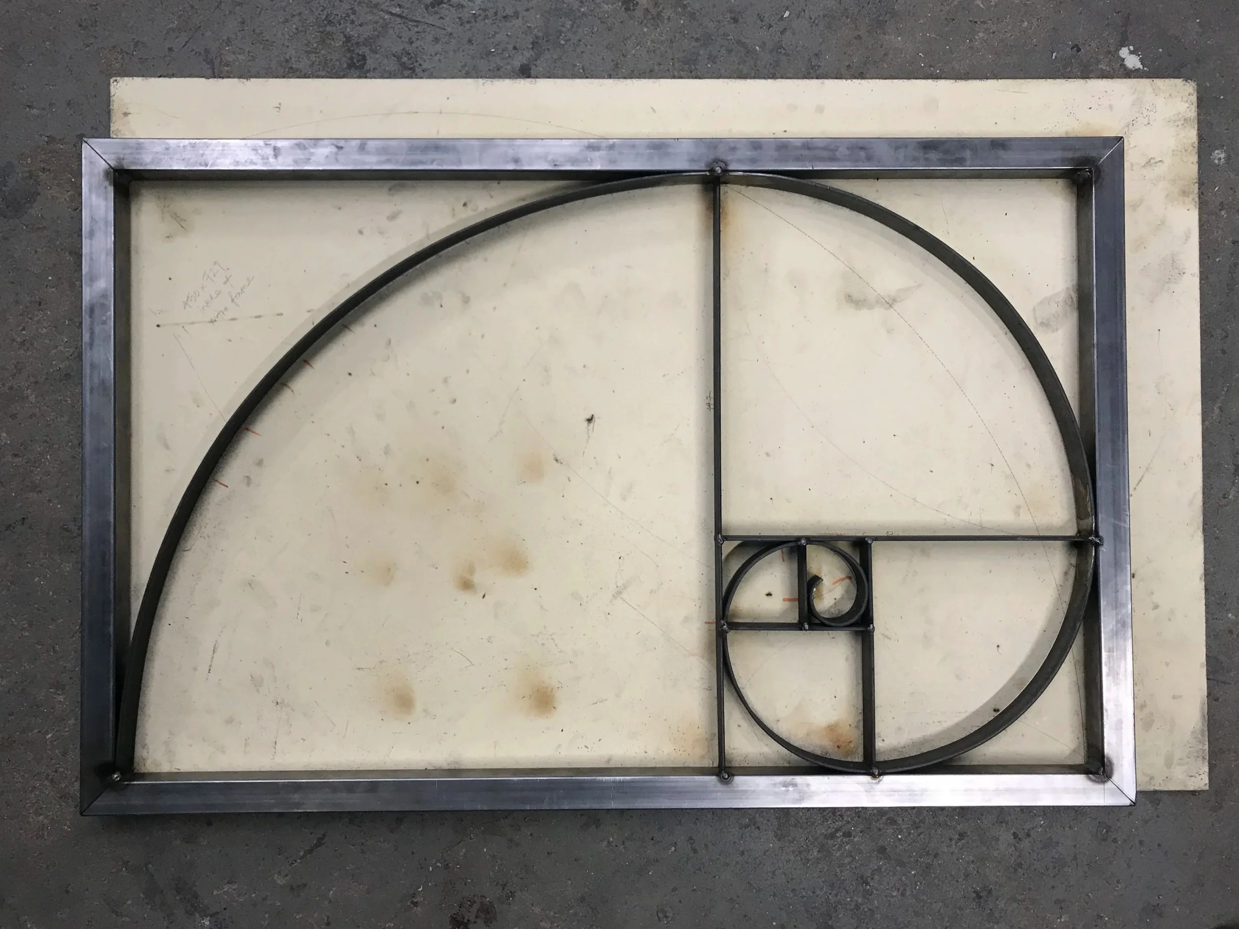 Fibonacci Spiral, Metal Work University Project, 2021