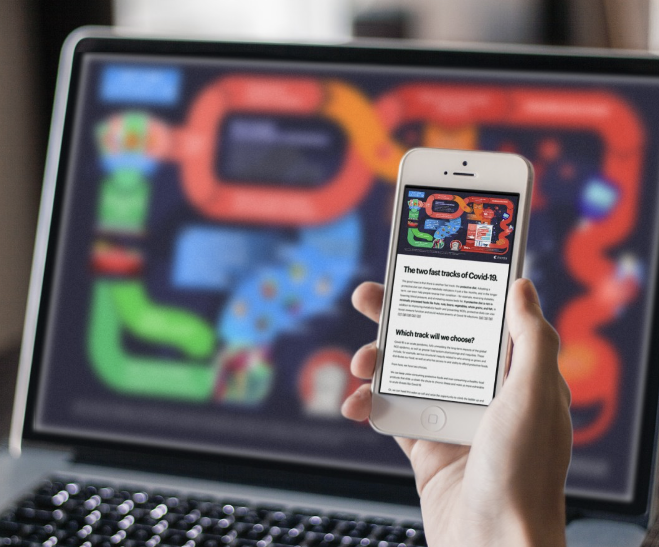 Rockefeller Infographic about diet and Covid-19 