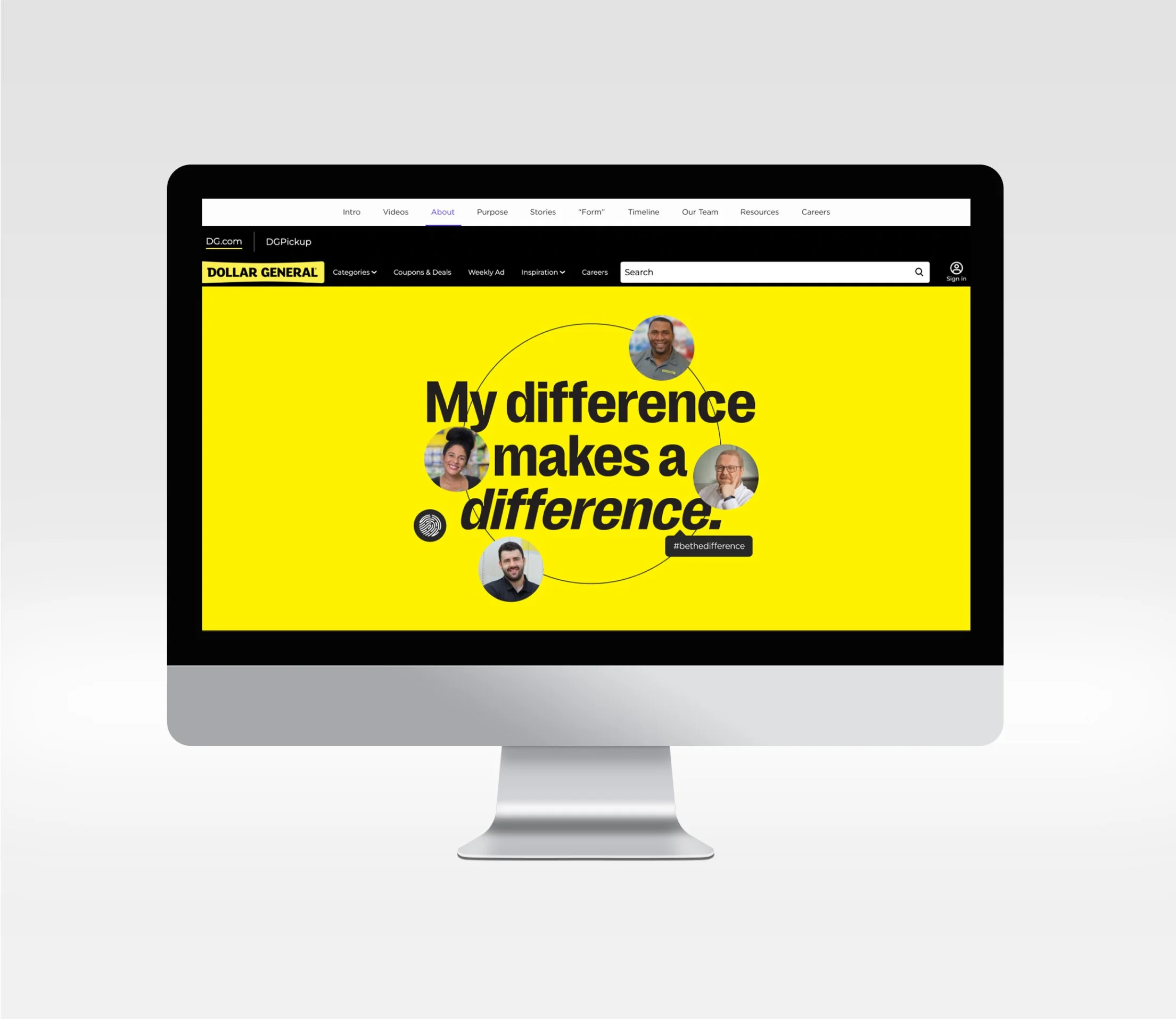 My Difference Makes a Difference campaign website