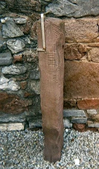 An ogham standing stone
