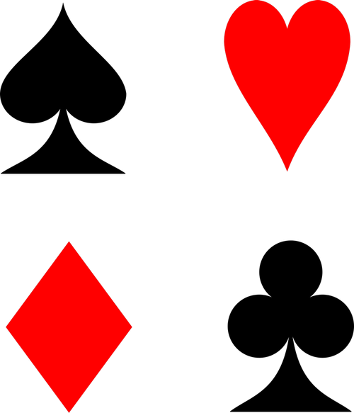 The playing card suit meanings in divination