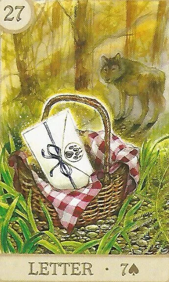 The letter in the lenormand deck