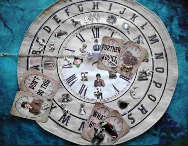 The Labyrinth Casting Mat is an example of a charm casting cloth