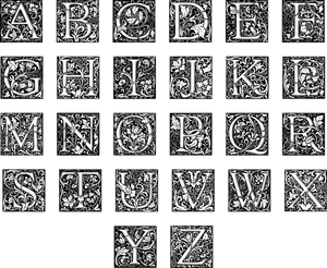 The modern English alphabet began in the 16th Century