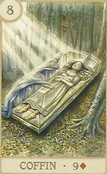 The coffin in the lenormand deck