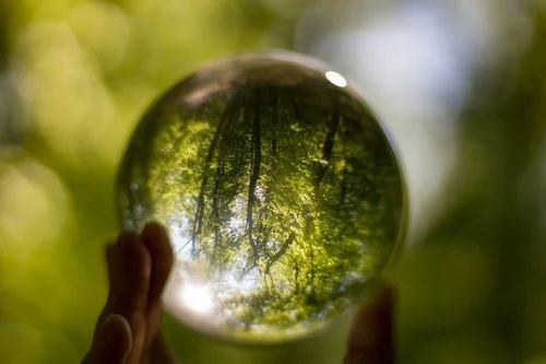 Crystal ball scrying