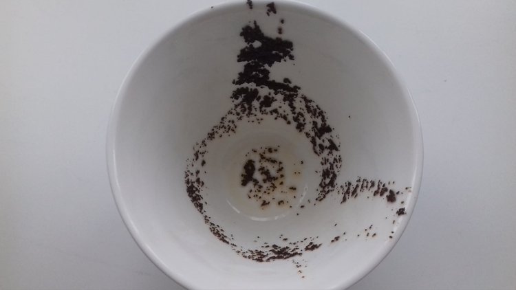 The shape of the cup is important in a tea leaf reading