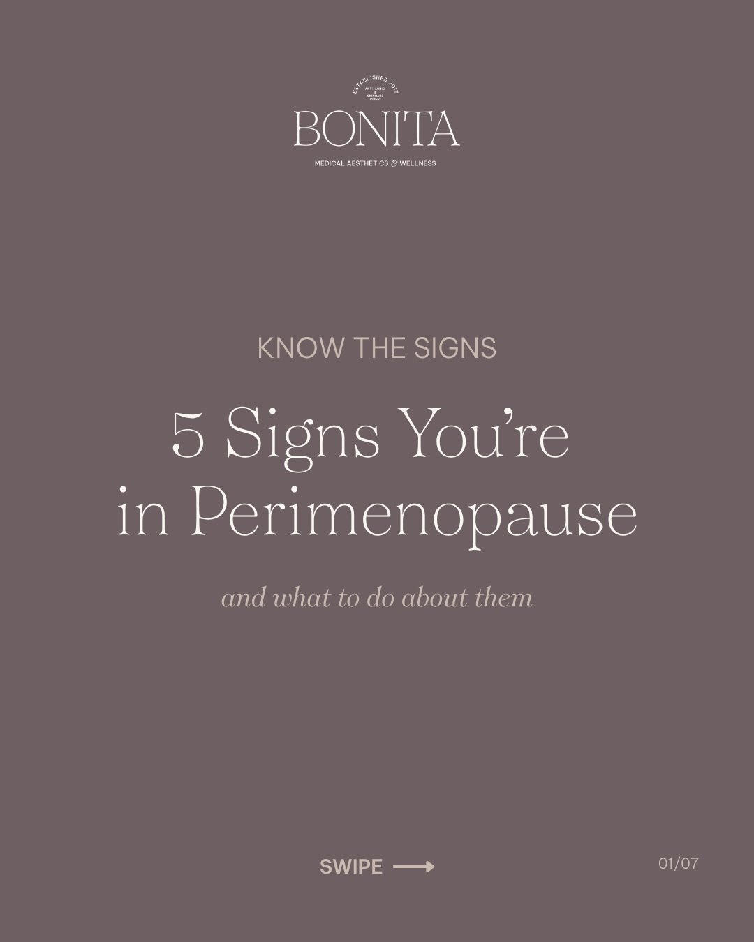 Your cycle is trying to tell you something.

Shorter, longer, heavier, lighter, or just completely unpredictable. These changes are not random. They are often the first sign that your hormones are beginning to shift.

And perimenopause can start earl