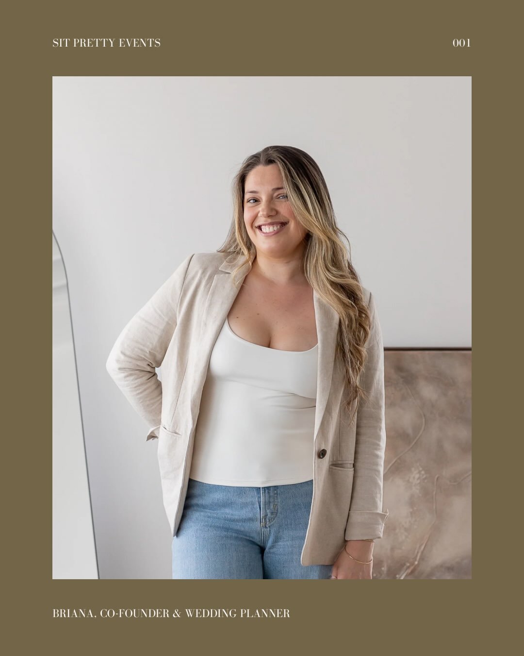 Say hello to our co-founder &amp; wedding planner, Bri✨🤍

-

"When working with my couples, I'm your biggest advocate, supporter, and negotiator, committed to making sure you, your family, and your friends feel supported throughout the entire p