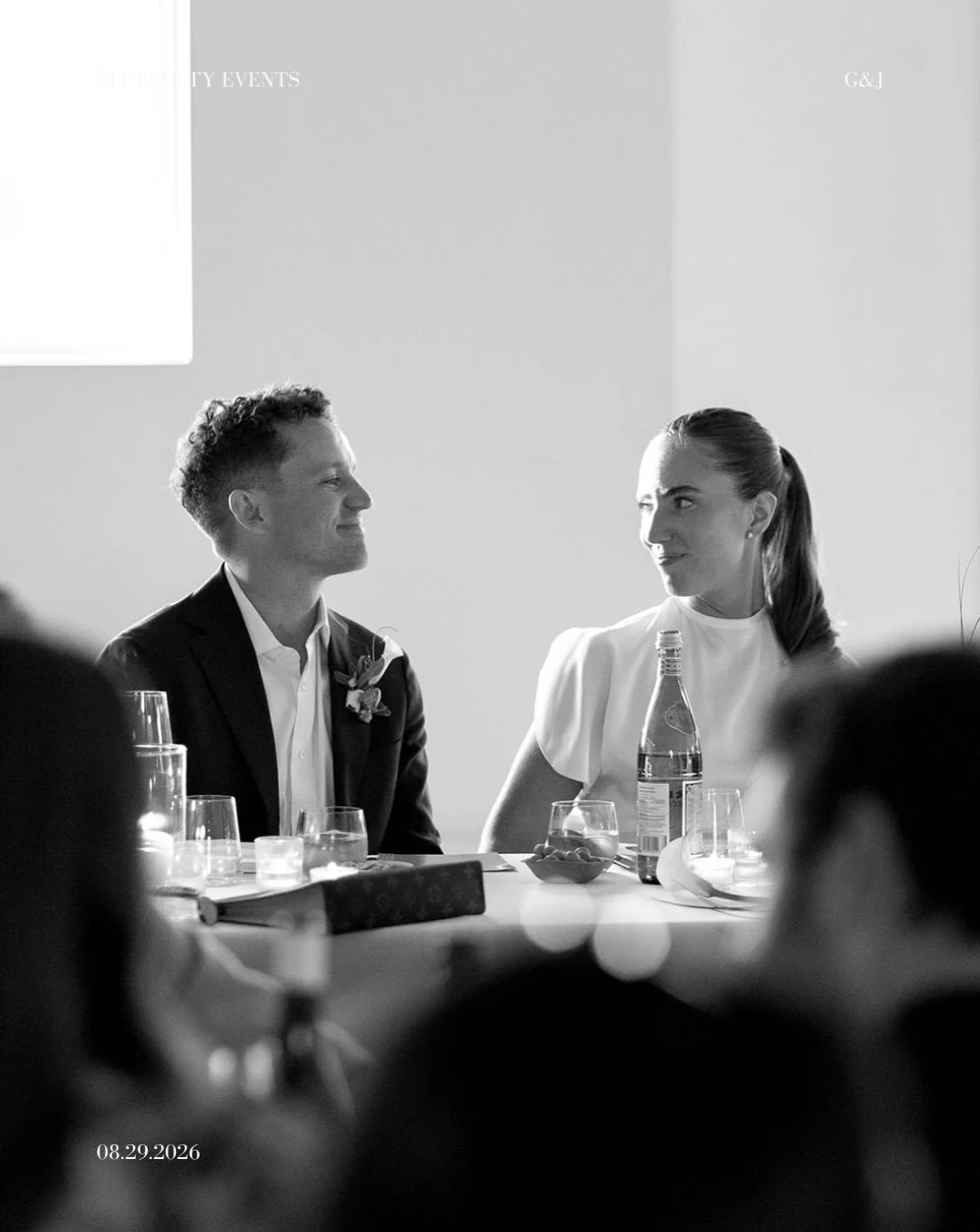 The Reception: A moment for the b&amp;w photos