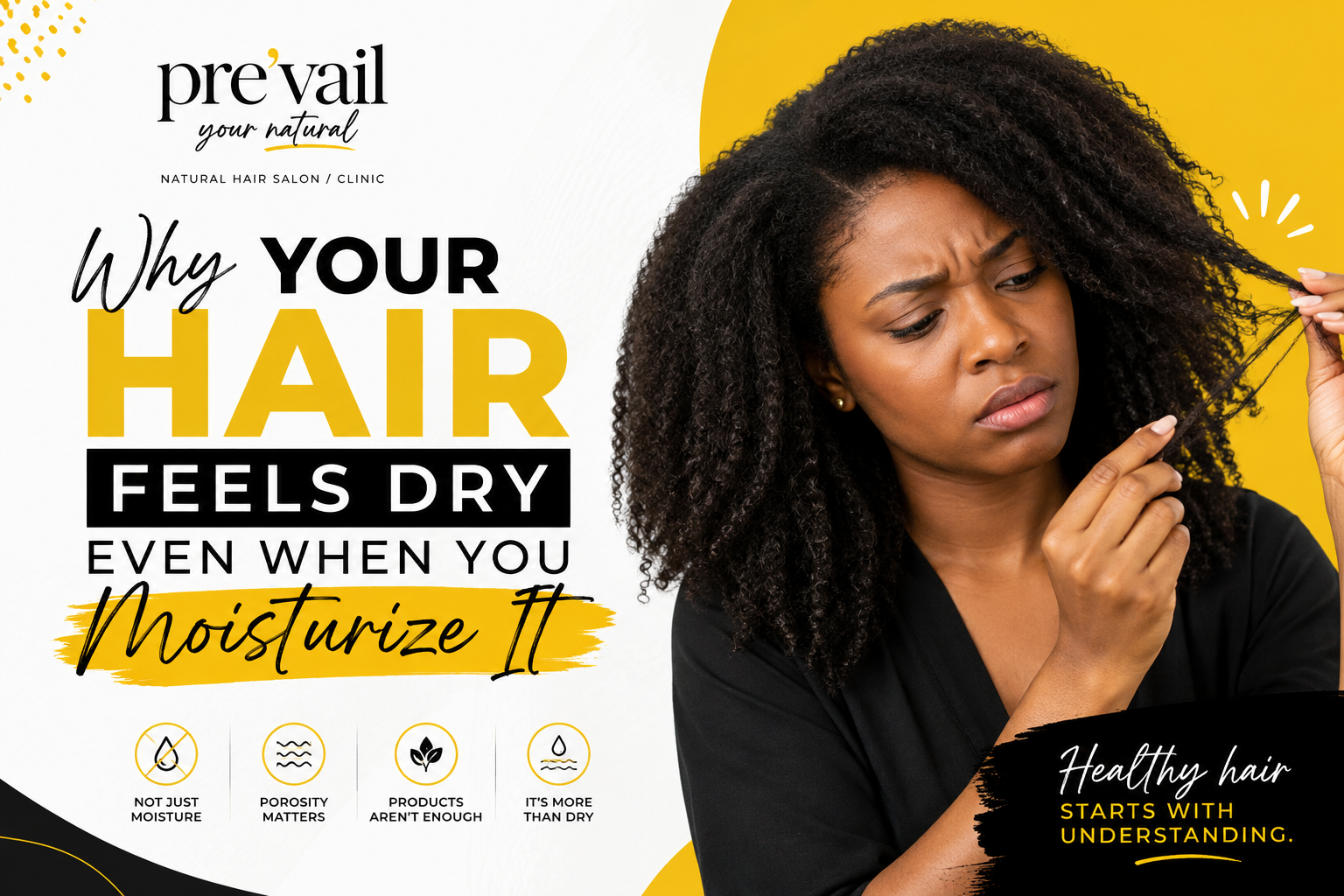 Why Your Hair Feels Dry Even When You Moisturize It