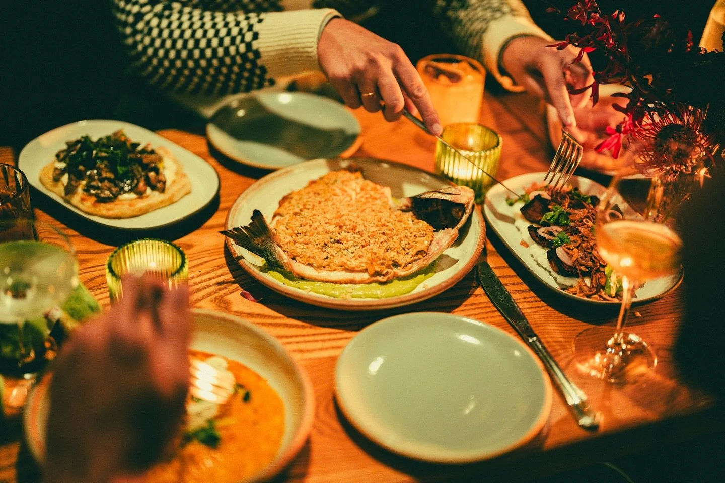 Come and get cozy with peak fall vibes every Wednesday-Sunday night. Don&rsquo;t miss out on our favorite menu yet before the weather drops and produce changes again! 

Tablescape featuring:

Marsala flatbread
Ancho BBQ squash and grits
Creamed leeks