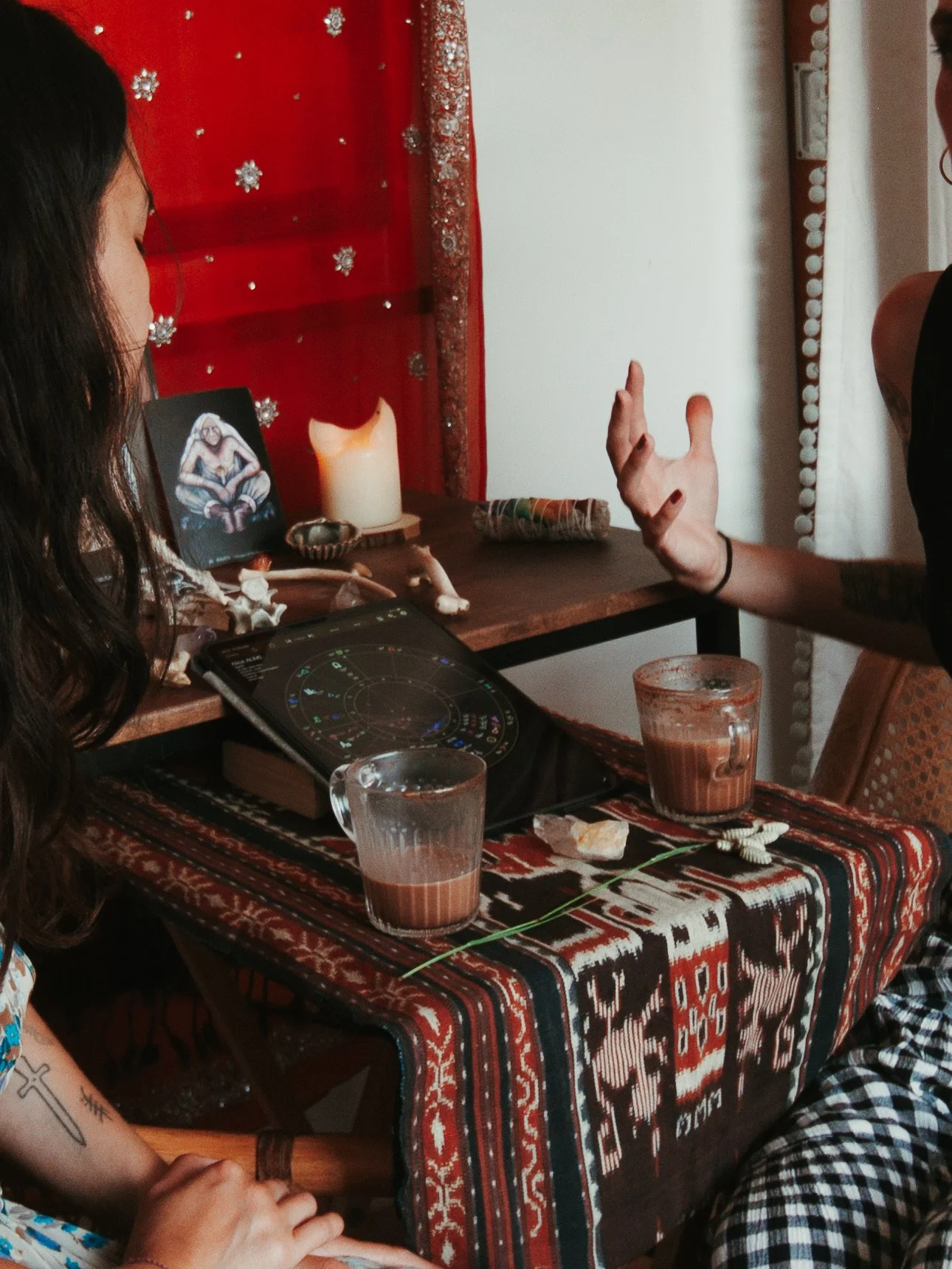 The Ink Alchemy tattoo design journey, begins with an evolutionary astrology reading. It is an important part of the tattoo ceremony
