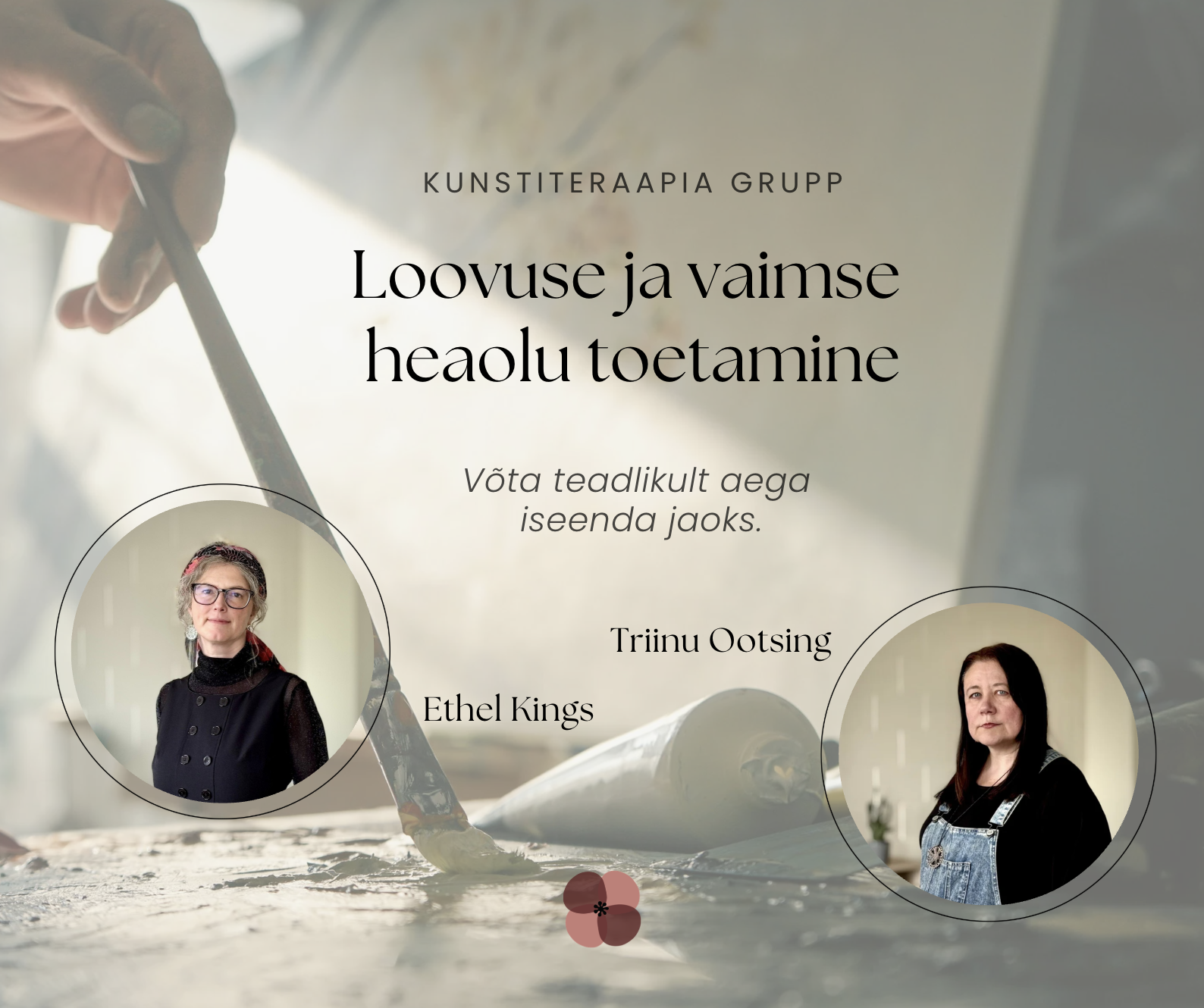 Loovust ja vaimset heaolu toetav kunstiteraapia grupp