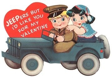 Happy Valentine&rsquo;s Day from us at the SWFCHS. Valentine&rsquo;s Day cards from the 1940s.