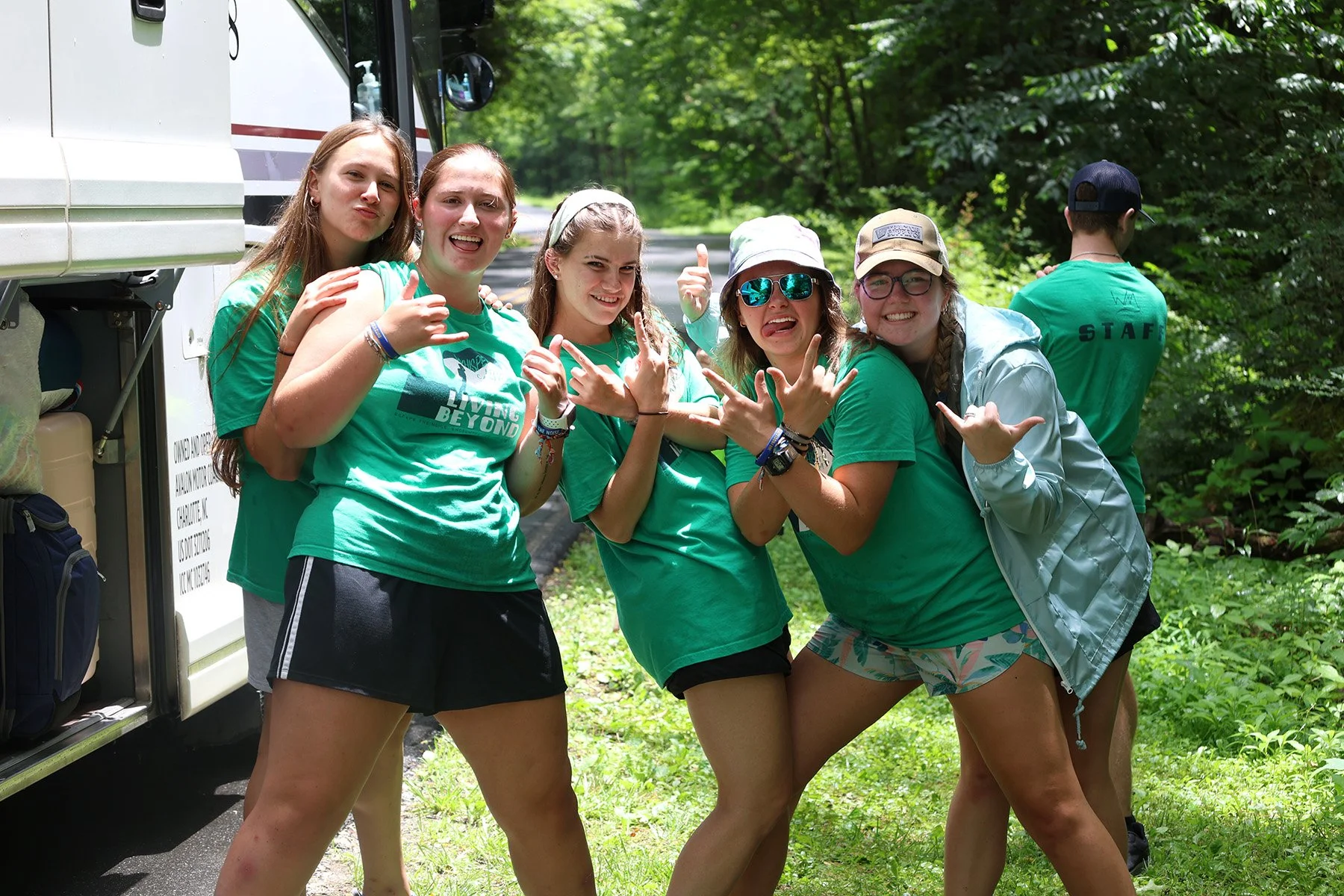 Volunteers25 Sydnie with Staff.357A6844.JPG