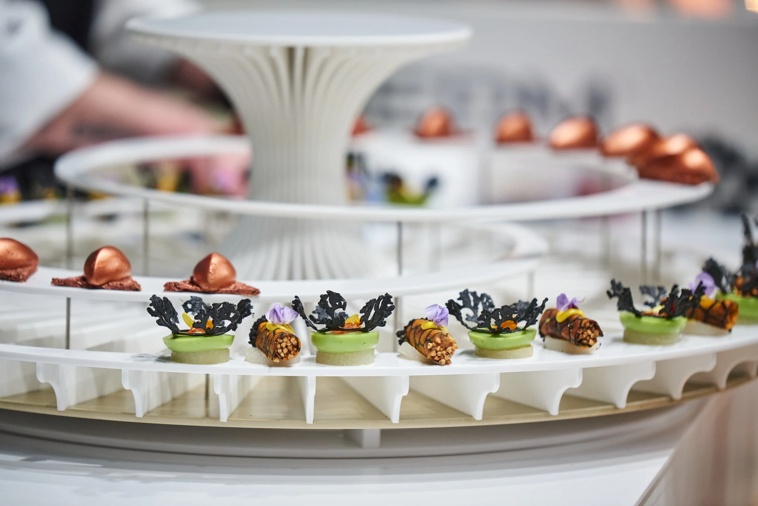 Presentation dish for the Bocuse d'Or cooking competition