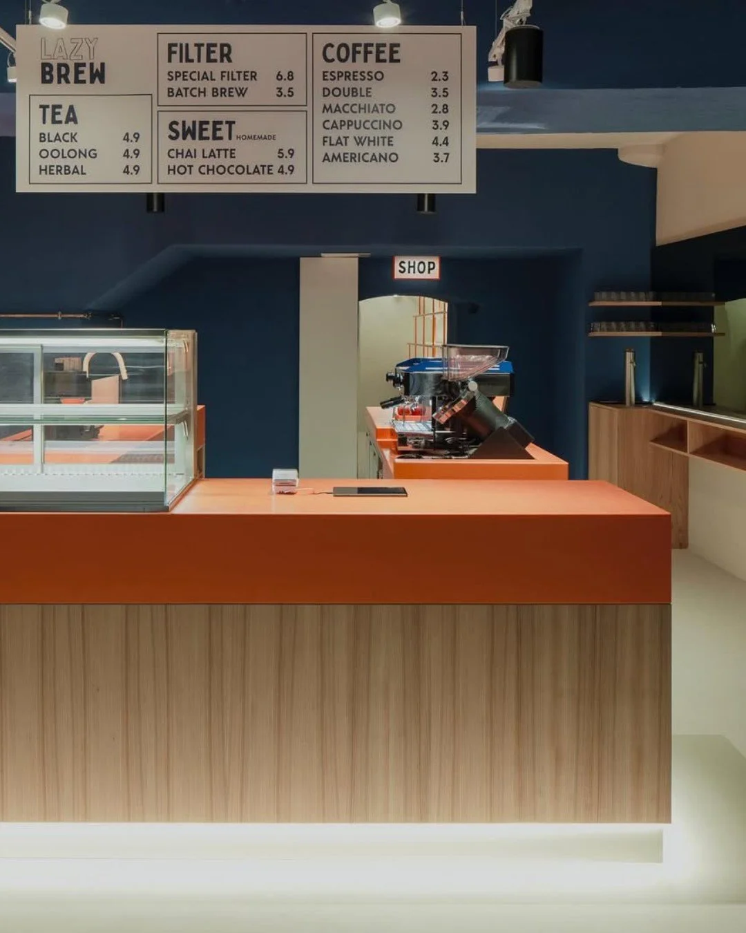 [Project of the Month] 

In the heart of Regensburg&rsquo;s old town, the new @lazylads_rgb caf&eacute; brings bold personality and relaxed charm into one vibrant space. Designed by @rikrak.me  and featuring a striking HIMACS Orange S027 counter, the