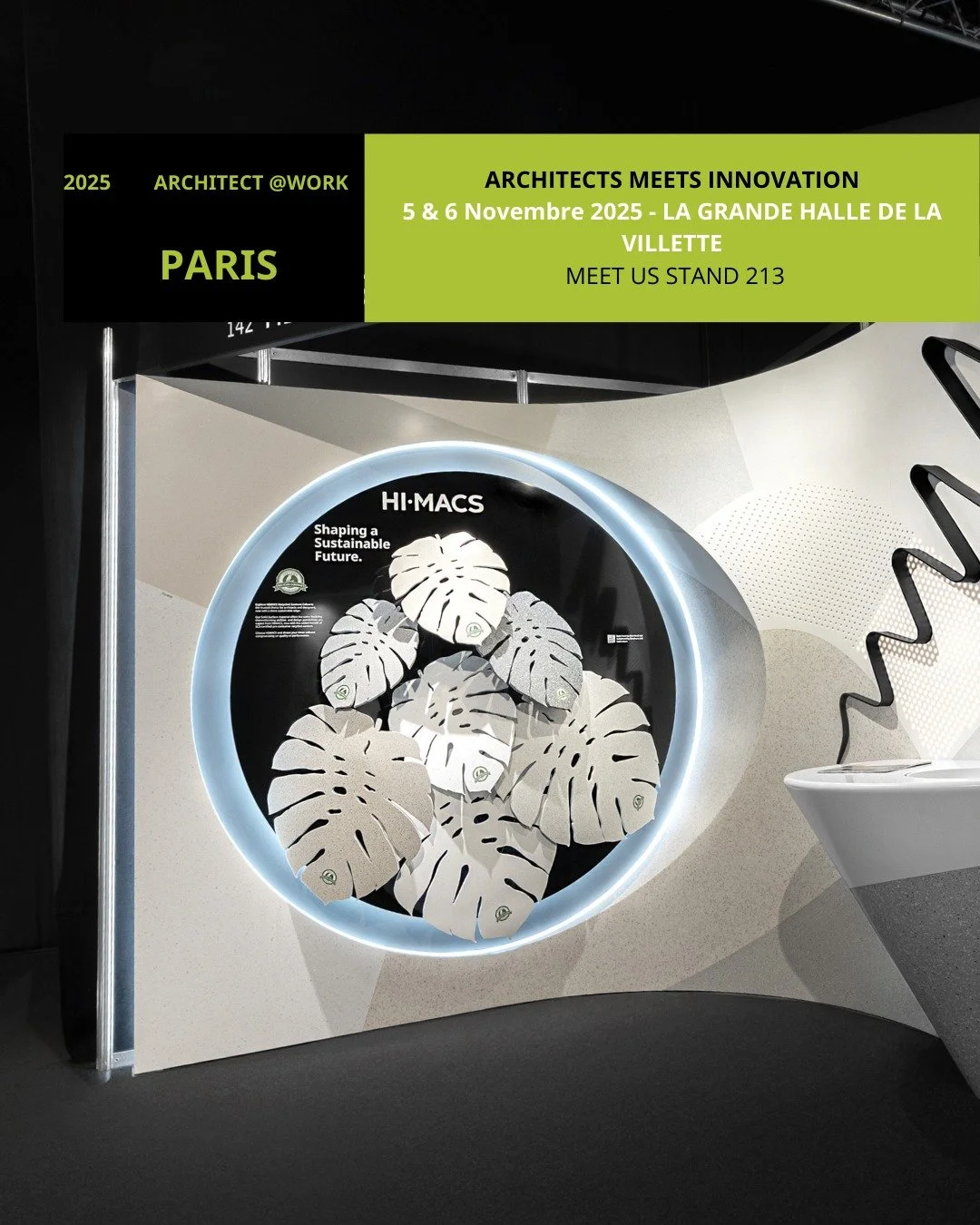 Rendez-vous &agrave; Paris

HIMACS vous donne rendez-vous &agrave; ARCHITECT@WORK Paris, l&rsquo;&eacute;v&eacute;nement incontournable pour les architectes et designers en qu&ecirc;te de nouvelles inspirations. Courbes fluides, surfaces sans joints,