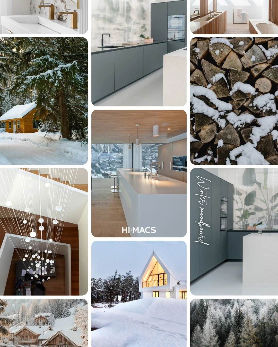 Subtle warmth for the coldest days. 
When the outside world fades to grey, interiors call for calm, clarity and comfort.

This winter&rsquo;s palette pairs the immaculate purity of HIMACS 𝗔𝗹𝗽𝗶𝗻𝗲 𝗪𝗵𝗶𝘁𝗲 with the mineral warmth of 𝗠𝗮𝘂𝗶, t