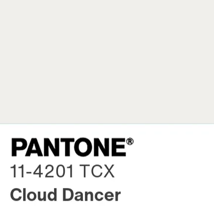couleur pantone cloud dancer