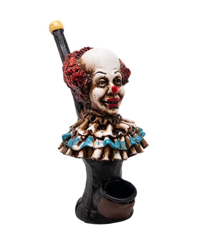 Creepy Clown Polyresin Pipe
