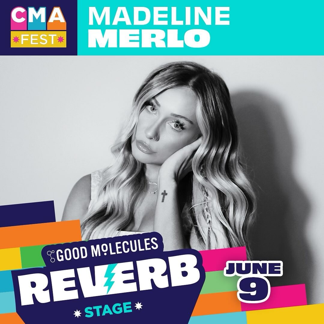 Y&rsquo;ALL I&rsquo;m SO excited to be performing at @cma&rsquo;s #CMAfest on the FREE Good Molecules Reverb Stage in support of the @cmafoundation &amp; music education. Visit CMAfest.com for more info &amp; ticket options.