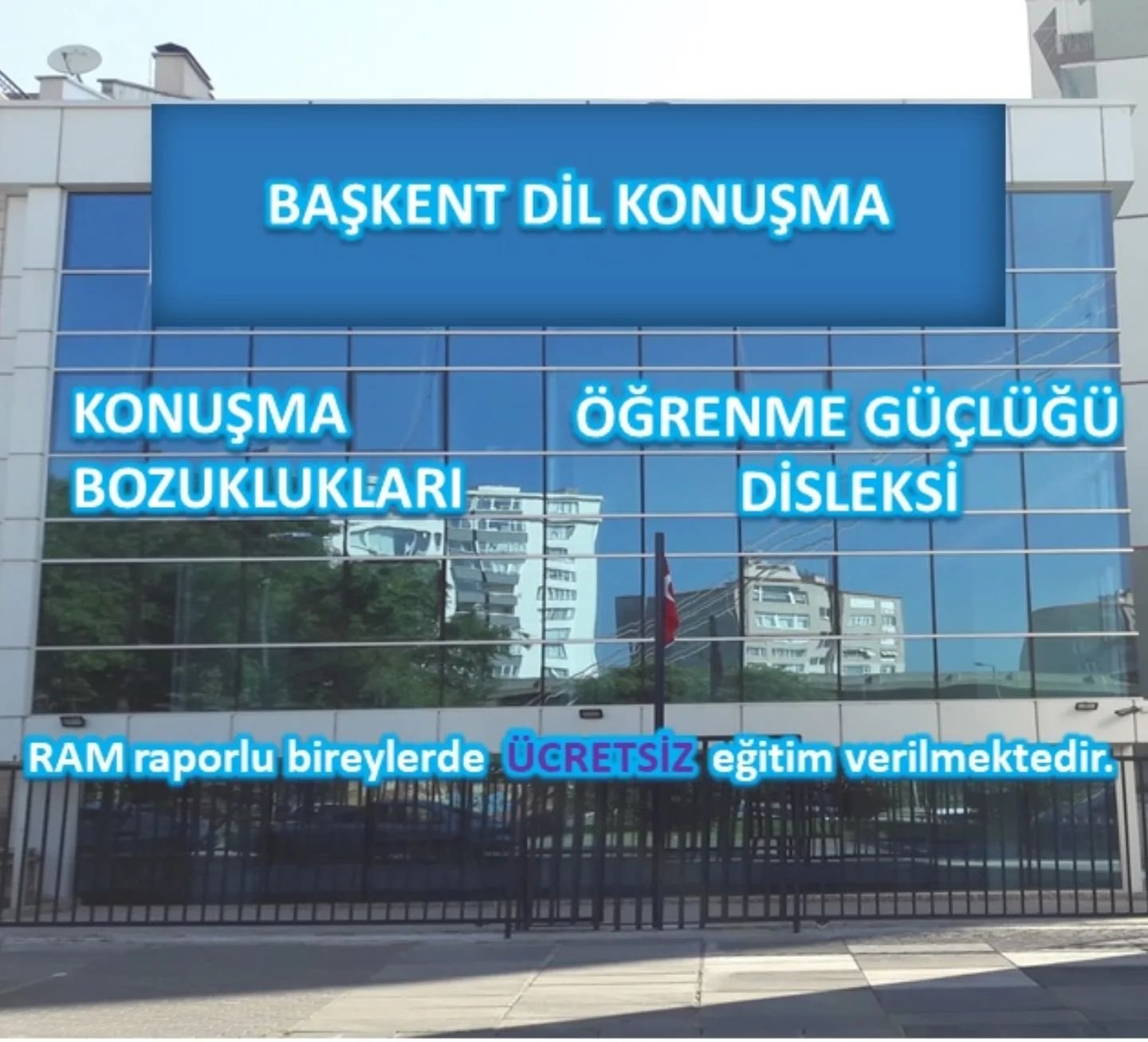 Merkezimizde RAM (Rehberlik Araştırma Merkezi) raporlu bireylerde &Uuml;CRETSİZ SADECE DİSLEKSİ, İŞİTME DİL KONUŞMA TERAPİSİ hizmeti verilmektedir.

https://www.baskentdilkonusma.com/
https://www.baskentogrenmeguclugu.com/
0312 344 93 16, 0505 714 16