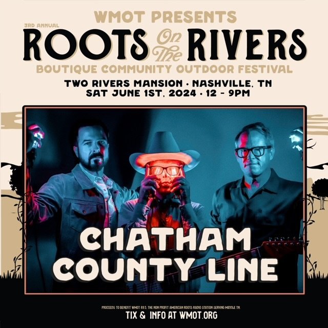 🚨NASHVILLE! We&rsquo;re heading your way! See you tomorrow Saturday, June 1st for @rootsradiowmot Roots on the Rivers Festival at Two Rivers Mansion. CCL hits the stage at 4:15pm. Check out this sweet lineup! Going to be an awesome day of music and 