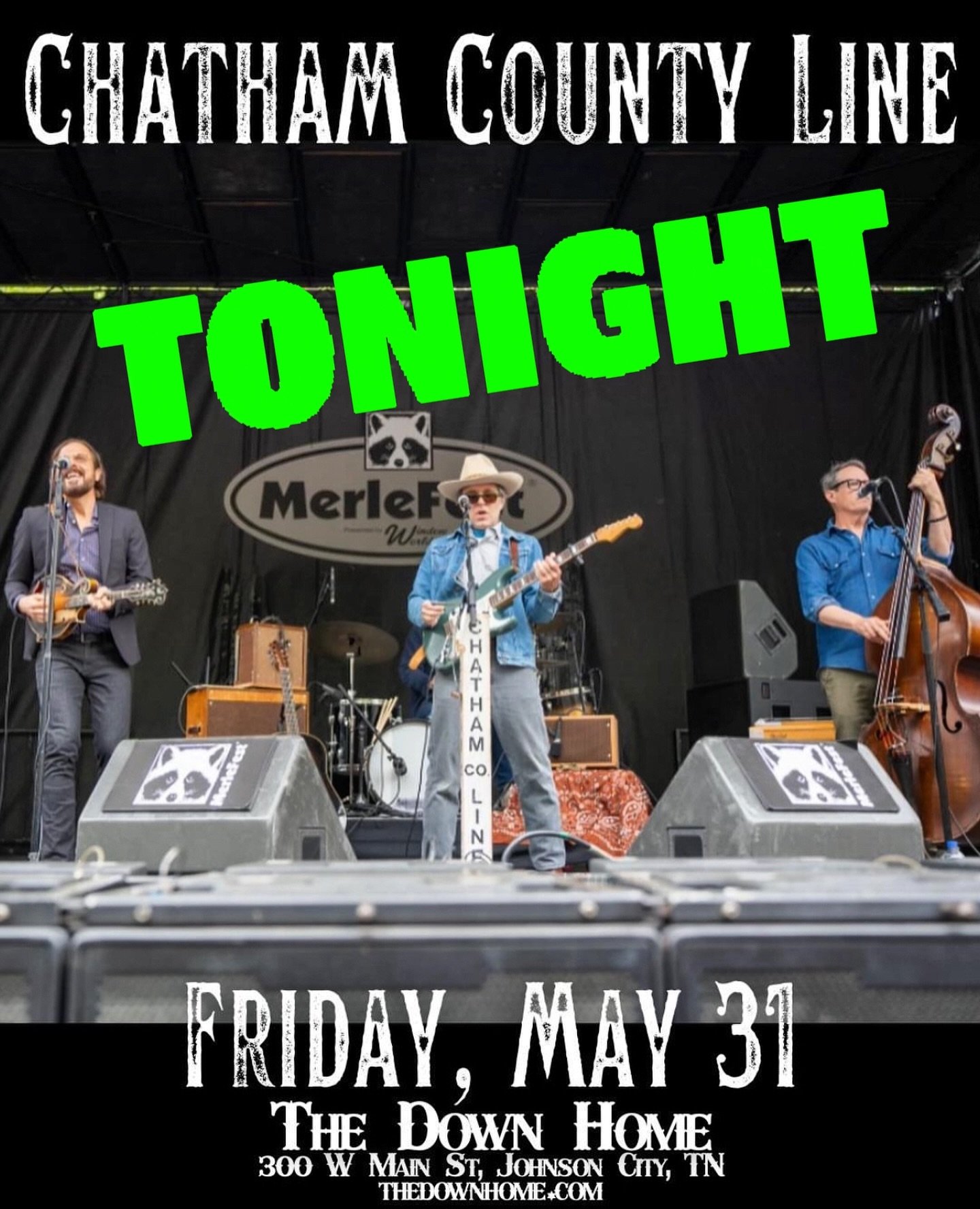 🚨TONIGHT! We&rsquo;re performing at @thedownhome in Johnson City, TN tonight Friday, May 31. Show at 8pm. See you soon!✌️

🎟️: thedownhome.com or chathamcountyline.com