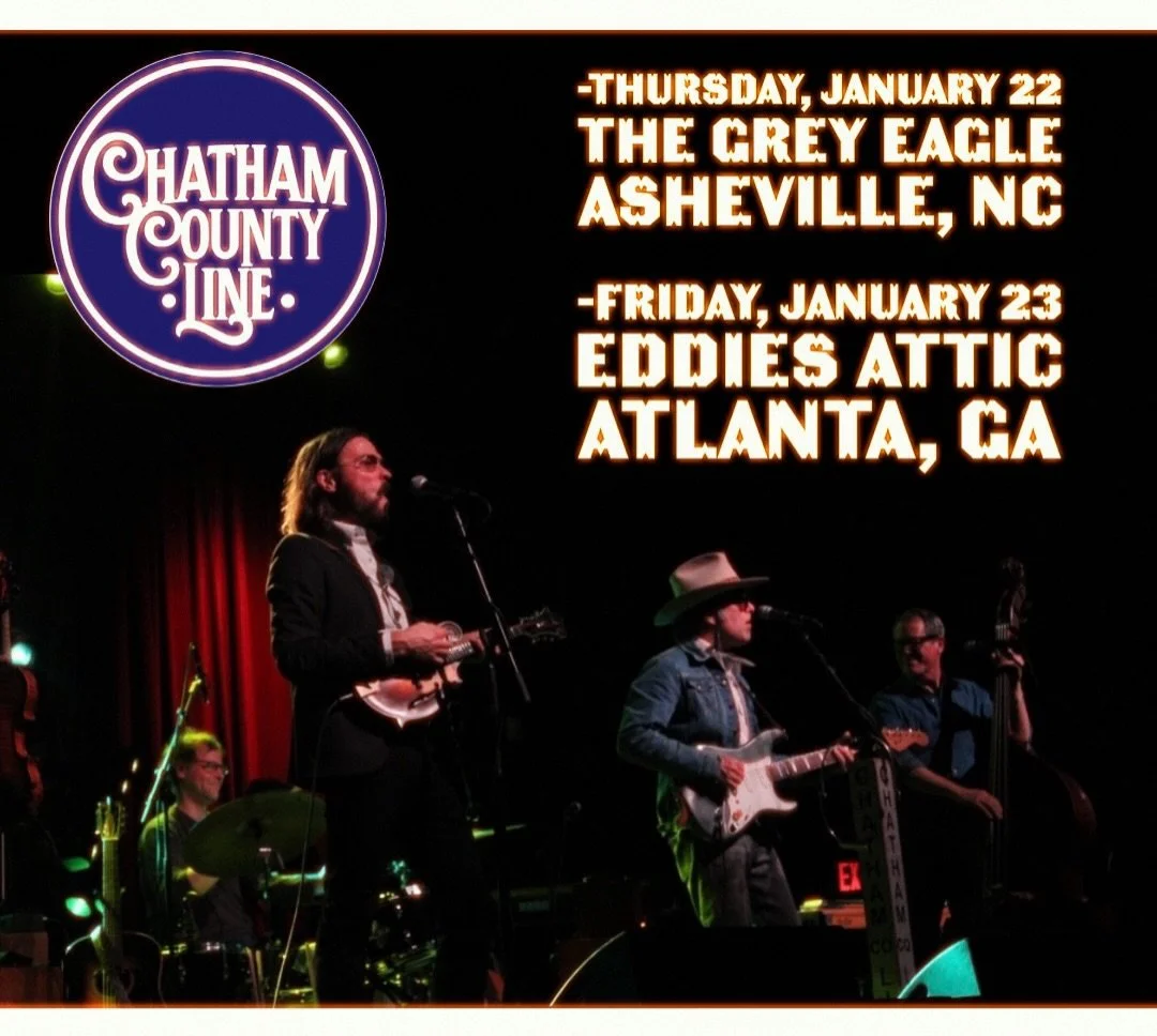 🚨CCL is on tour next week! Thursday, January 22 at @thegreyeagle in Asheville, NC and Friday, January 23 at @eddiesattic in ATL. Stoked to get back to two of our favorite venues in the southeast and hope to see you there!

Tix🎟️: Chathamcoline.com 