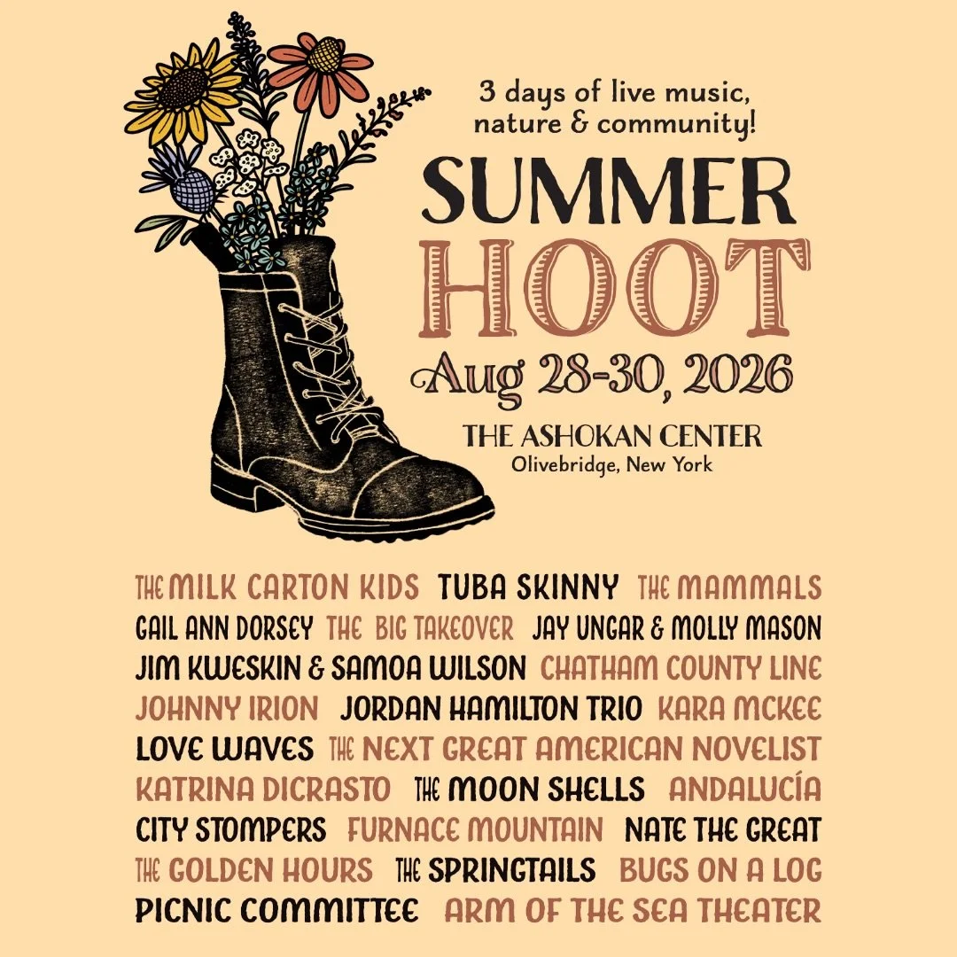 Stoked for the Hoot! Excited to make our first trip up to the @homeofthehoot on Aug. 28-30 in Olivebridge, NY.  Awesome lineup and our good buddy, @johnny_irion is gonna be there too! Cant wait for this one🔥

THE MILK CARTON KIDS &bull; TUBA SKINNY 