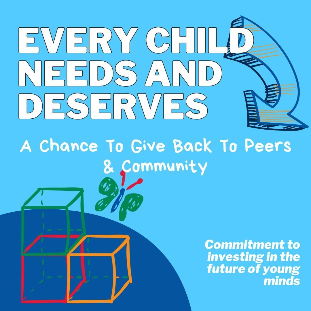 Every child needs and deserves a chance to give back to peers and community. Commitment to investing in the future of young minds. #WishfulWednesday