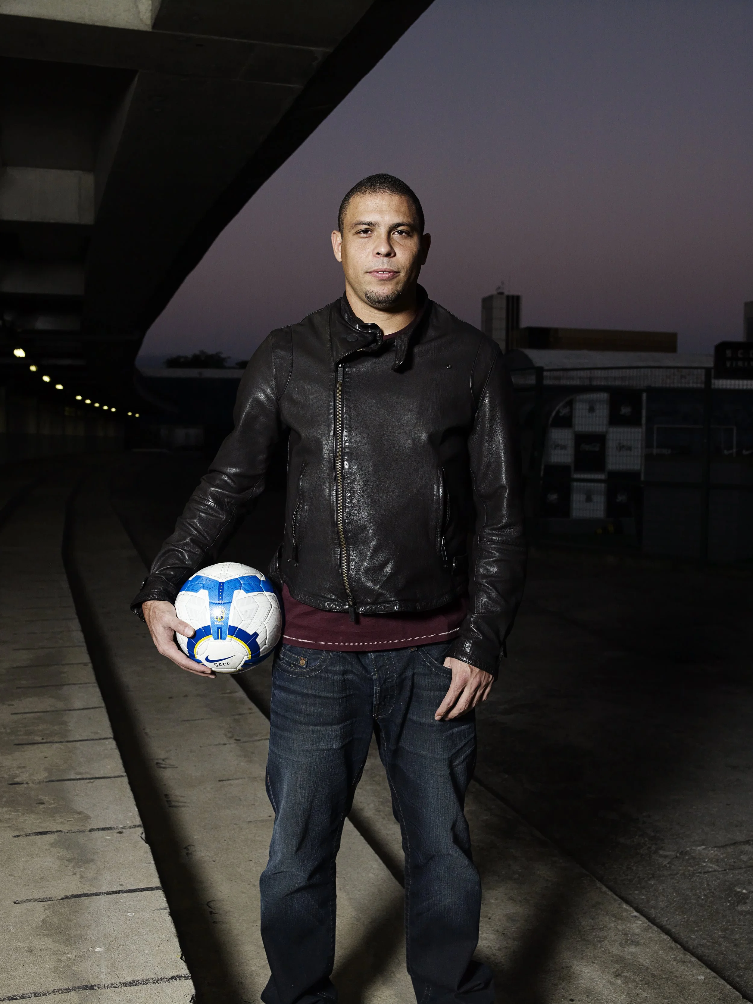 Ronaldo. Brazil. 2002. "To me it was the pinnacle of everything. To score two goals in the final to win the World Cup. I can’t describe that feeling."

Photographed at Corinthians FC, São Paulo.